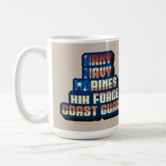 CANECA DE CAFÉ MILITAR DOS EUA - OBRIGADO