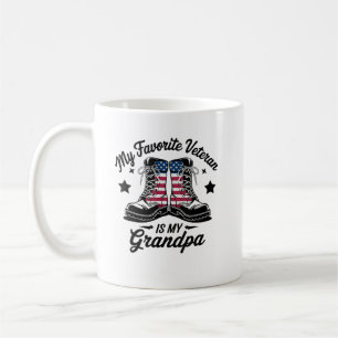 Caneca De Café Militar Meu Veterano Favorito É Meu Avô