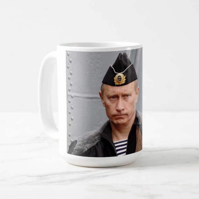 Caneca De Café Militar Putin (Frente Esquerda)