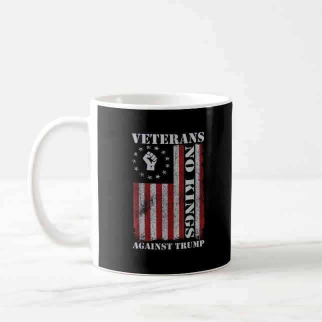 Caneca De Café Military Veterans Protest Flag Patriotic Freedom (Esquerda)