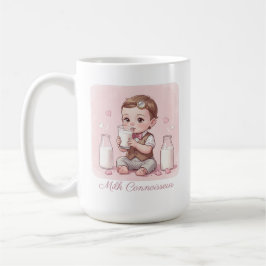 Caneca De Café Milk Connoisseur Baby Boy Print Nursery