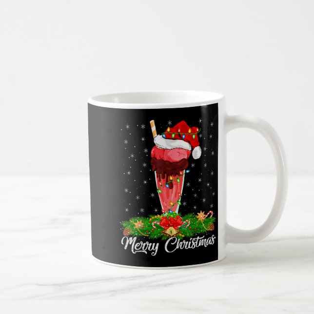 Caneca De Café Milkshake Lover Matching Santa Hat Milkshake Chris (Direita)