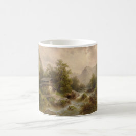 Caneca De Café Mill on a Mountain Stream (por Albert Rieger)