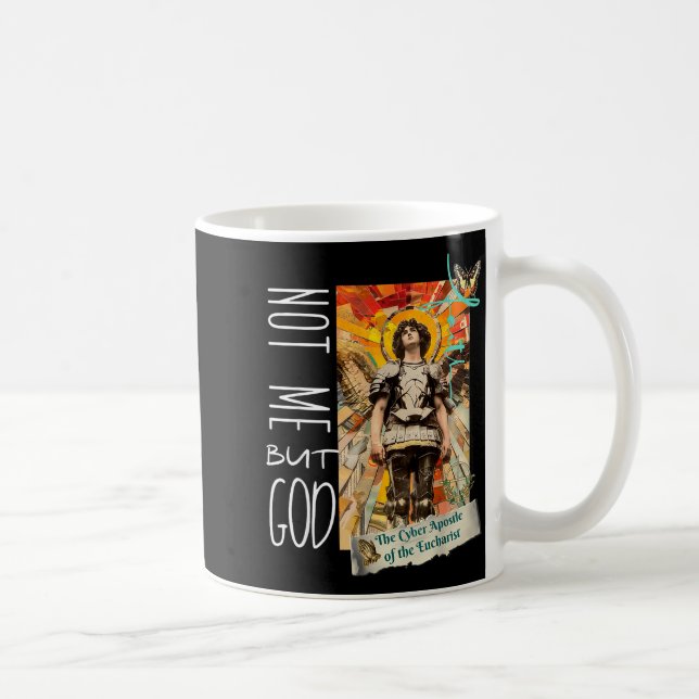 Caneca De Café Millennial Saint The Eucharist Not Me God  (Direita)