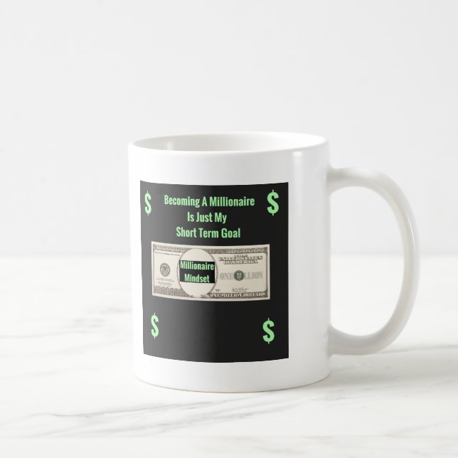 Caneca De Café Millionaire Mindset Gift Mug (Direita)