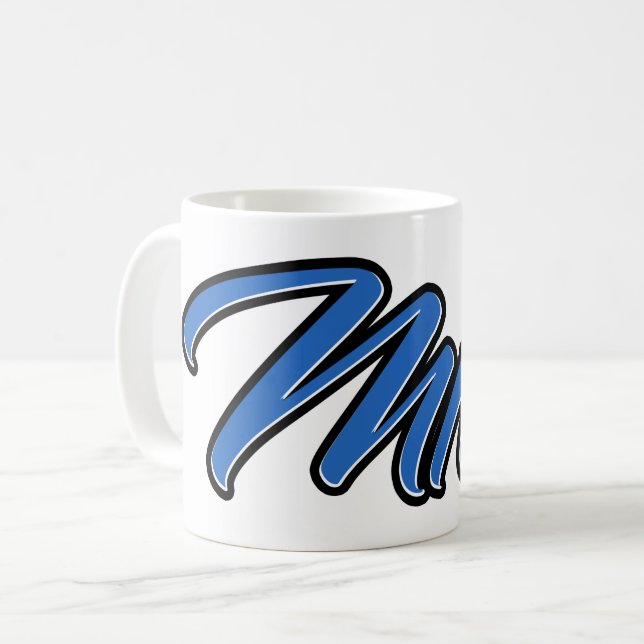 Caneca De Café Milo Vorname Name blue Tasse Kaffeetasse (Frente Esquerda)