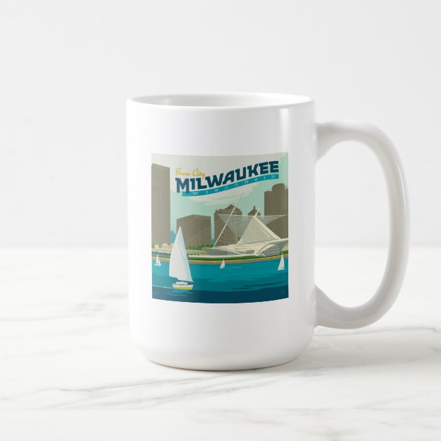 Caneca De Café Milwaukee Wisconsin Harbor | Brew City (Direita)