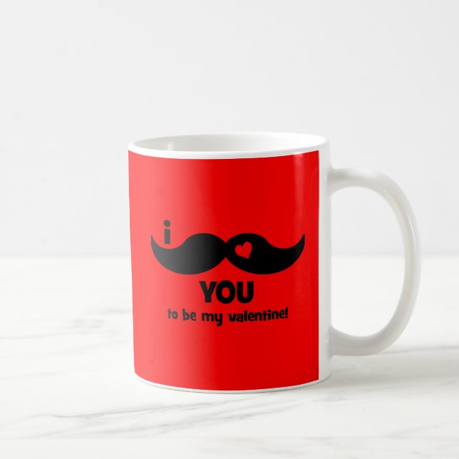 Caneca De Café Mim bigode você a ser meus namorados! (Direita)