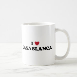 Caneca De Café Mim coração Casablanca Marrocos