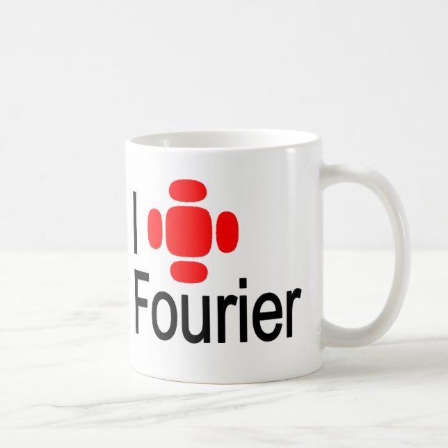 Caneca De Café Mim coração Fourier (Direita)