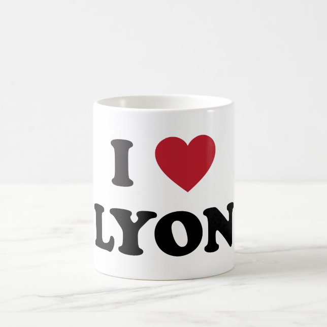 Caneca De Café Mim coração Lyon France (Centro)
