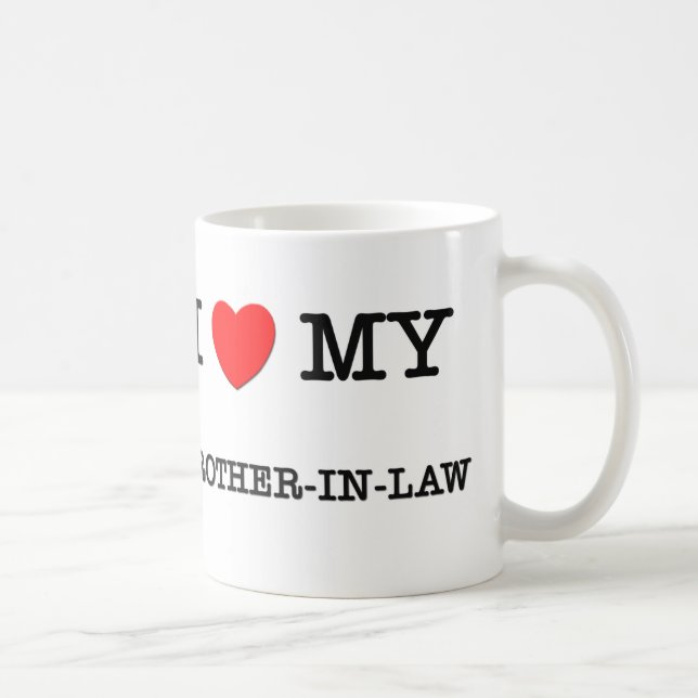 Caneca De Café Mim coração meu CUNHADO (Direita)