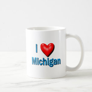 Caneca De Café Mim coração Michigan
