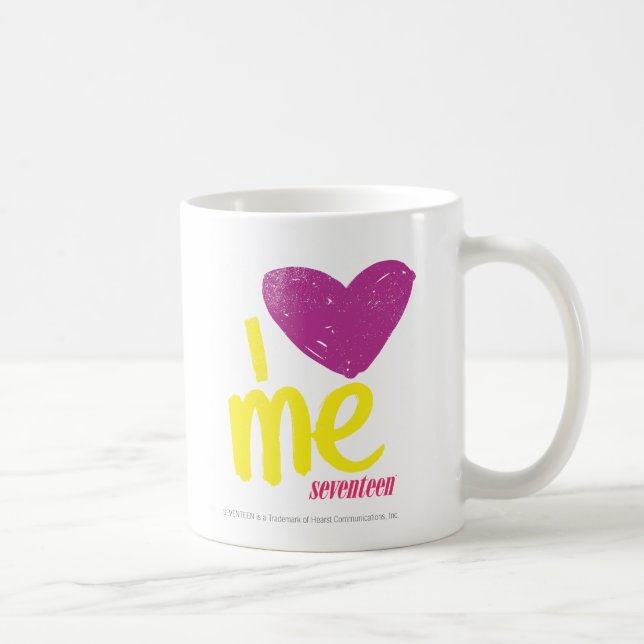 Caneca De Café Mim coração mim roxo/amarelo (Direita)