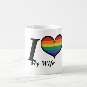 Caneca De Café Mim coração minha esposa