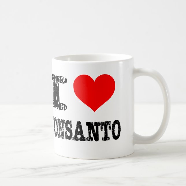 Caneca De Café Mim coração Monsanto (Direita)