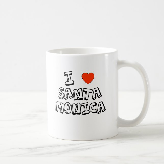 Caneca De Café Mim coração Santa Monica (Direita)