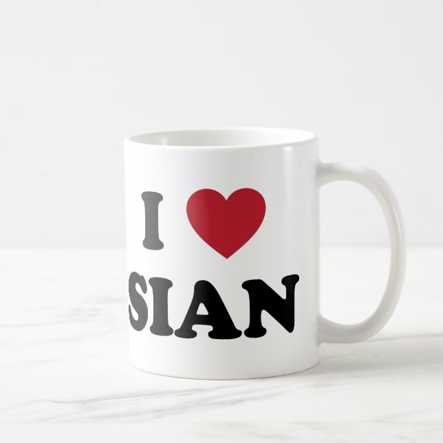 Caneca De Café Mim coração Sião China (Direita)