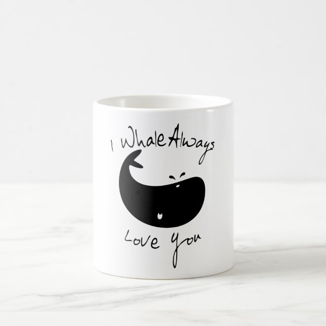 Caneca De Café Mim da baleia amor sempre você (Centro)