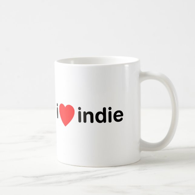 Caneca De Café Mim Indie do coração (Direita)