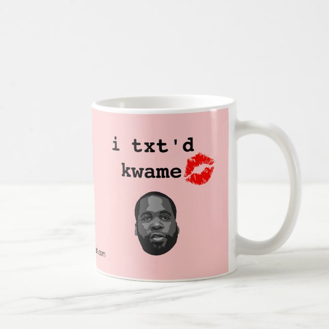 Caneca De Café mim kwame do txt'd (Direita)