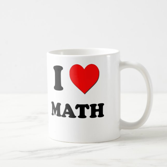 Caneca De Café Mim matemática do coração (Direita)