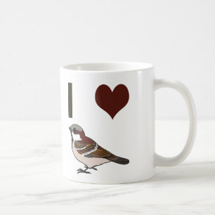 Caneca De Café Mim pardais do coração