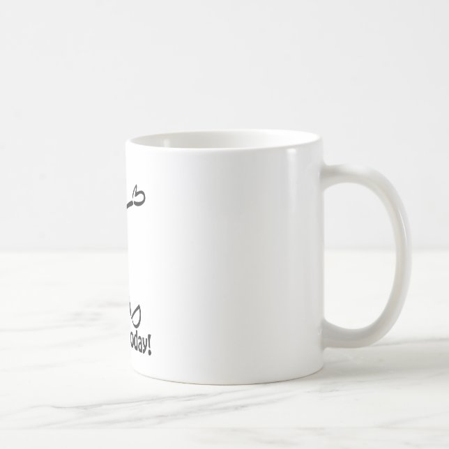 Caneca De Café Mim Pooped hoje (Direita)