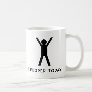 Caneca De Café Mim Pooped hoje