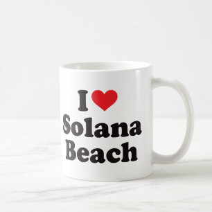 Caneca De Café Mim praia de Solana do coração