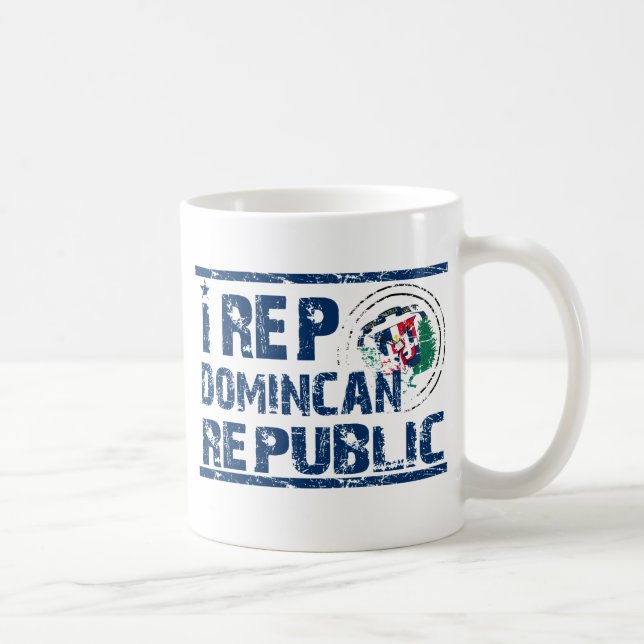 Caneca De Café Mim representante a República Dominicana (Direita)