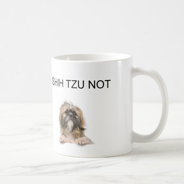 Caneca De Café mim tzu de shih não (Direita)