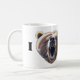 Caneca De Café Mim ursos do coração