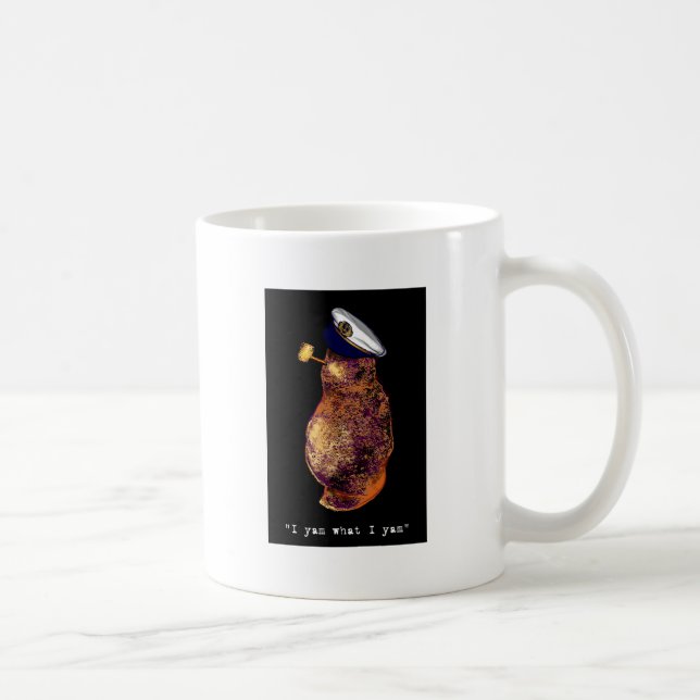 Caneca De Café Mim yam que mim yam-preto (Direita)