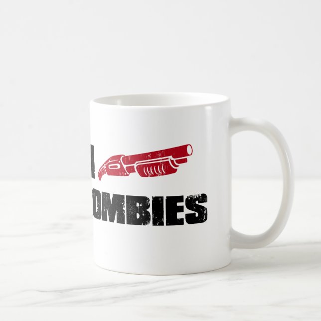 Caneca De Café mim zombis da espingarda (Direita)