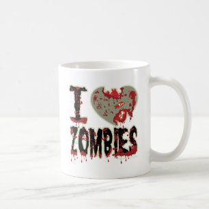 Caneca De Café mim zombis do coração!