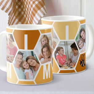 Caneca De Café Mimi 5 Fotografias Editáveis 4 Letras Bee Honeyco