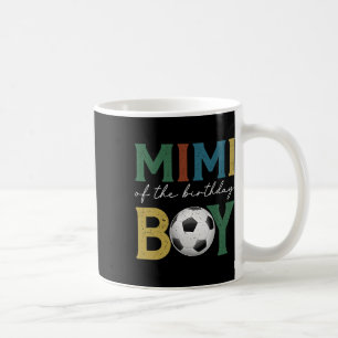 Caneca De Café Mimi de futebol da família do menino aniversariant