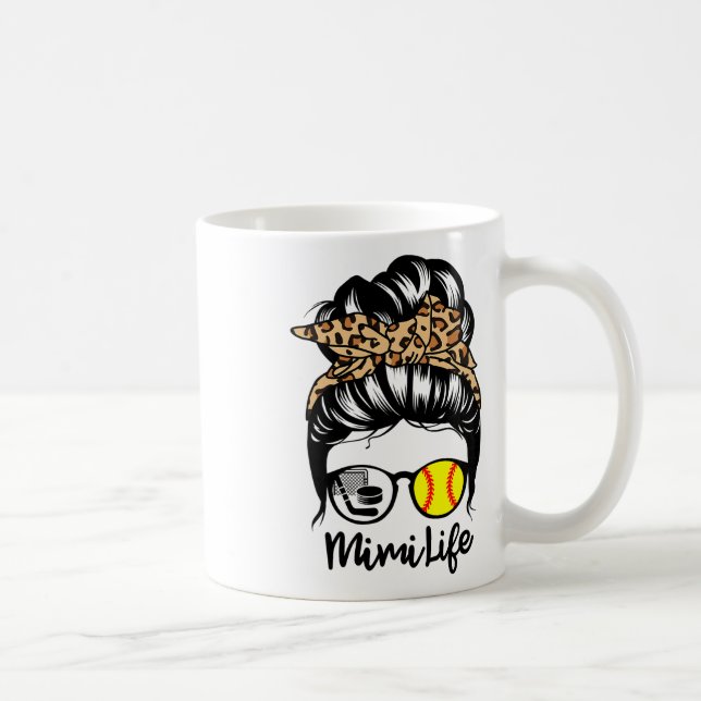 Caneca De Café Mimi Life Coque Desgrenhado Engraçado Softll Hóque (Direita)