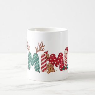 Caneca De Café Mimi Natal Biscoito de Gengibre Cane Rena