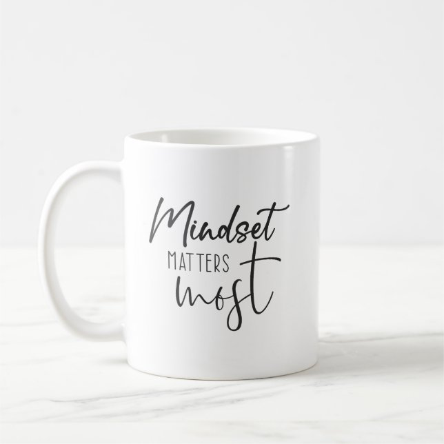 Caneca De Café Mindset Importa, Motivação De Gym De Sucesso De Hu (Esquerda)
