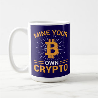 Caneca De Café Mine Your Own Crypto Bitcoin Mining, BTC 