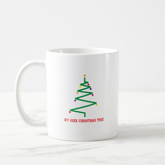 Caneca De Café Minha Árvore de Natal Geek (Esquerda)