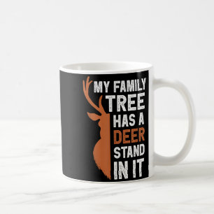 Caneca De Café Minha árvore genealógica cervo fica engraçado caça