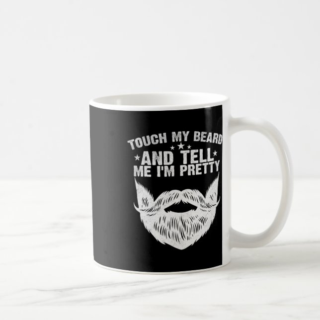 Caneca De Café Minha Barba E Me Diga Que Eu Sou Engraçado Dia Dos (Direita)
