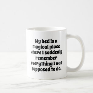 Caneca De Café Minha Cama É Um Lugar Mágico