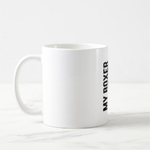 Caneca De Café Minha Camisa de Amante de Boxer Come Melhor do que