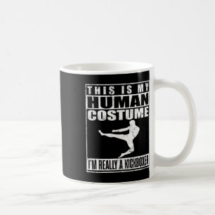 Caneca De Café Minha Camisa de Fantasia Humana Eu Sou um Kickboxe