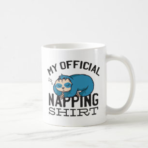Caneca De Café Minha camisa oficial para soneca - Preguiça pregui