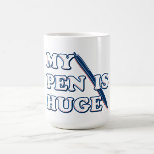 Caneca De Café Minha Caneta É Um Humor Sarcástico Ofensivo E Engr